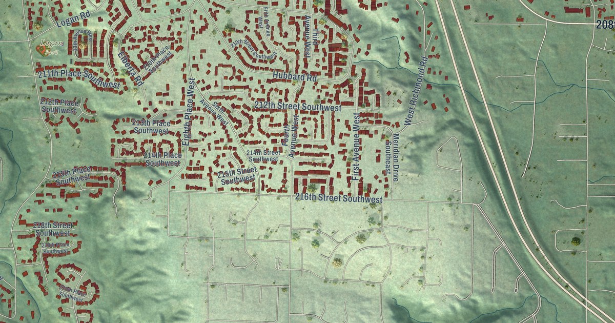 Map of Bothell West, Washington in 2026