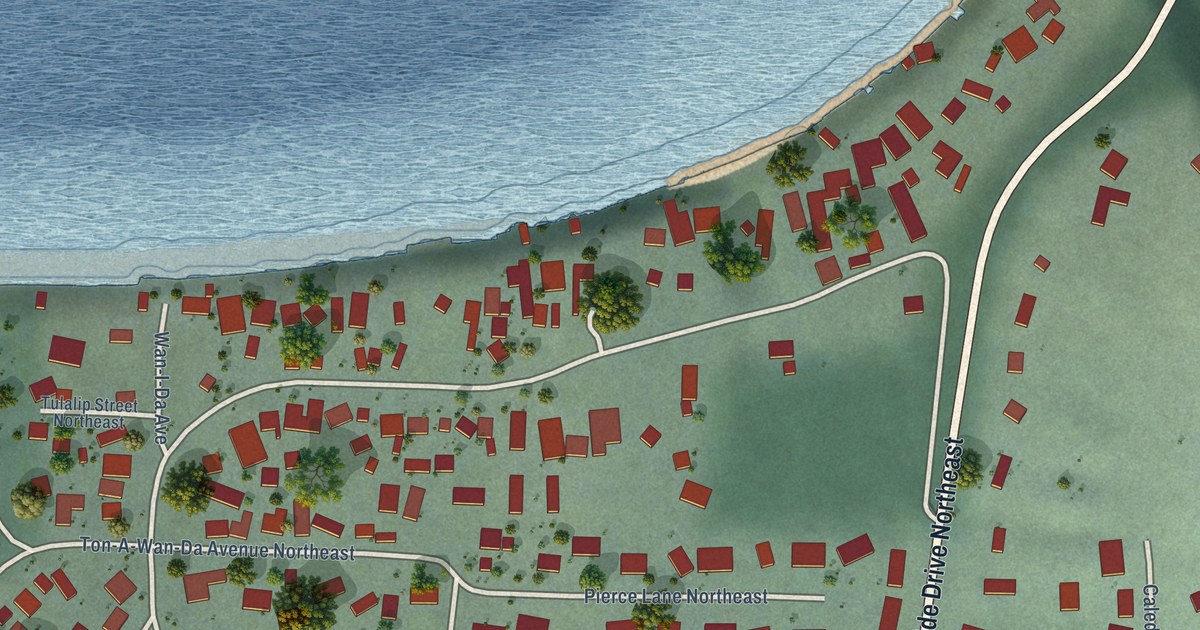 Map of Browns Point, Washington in 2026