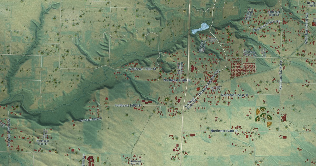 Map of Brush Prairie, Washington in 2026