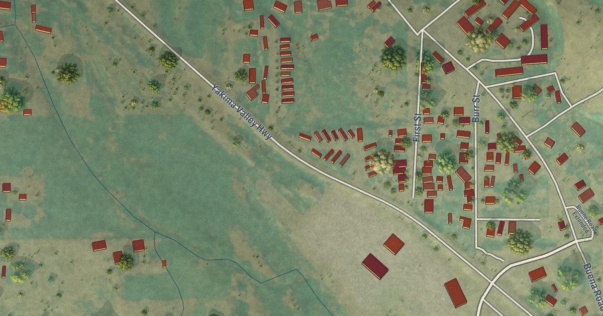 Map of Buena, Washington in 2026