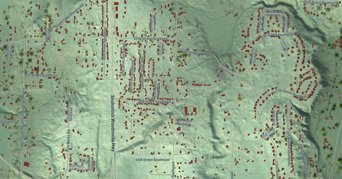 Map of Bunk Foss, Washington in 2026