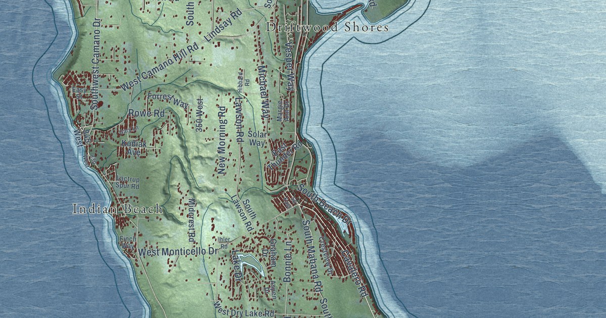 Map of Camano, Washington in 2026