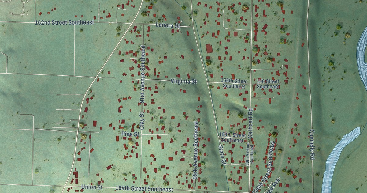 Map of Cathcart, Washington in 2026