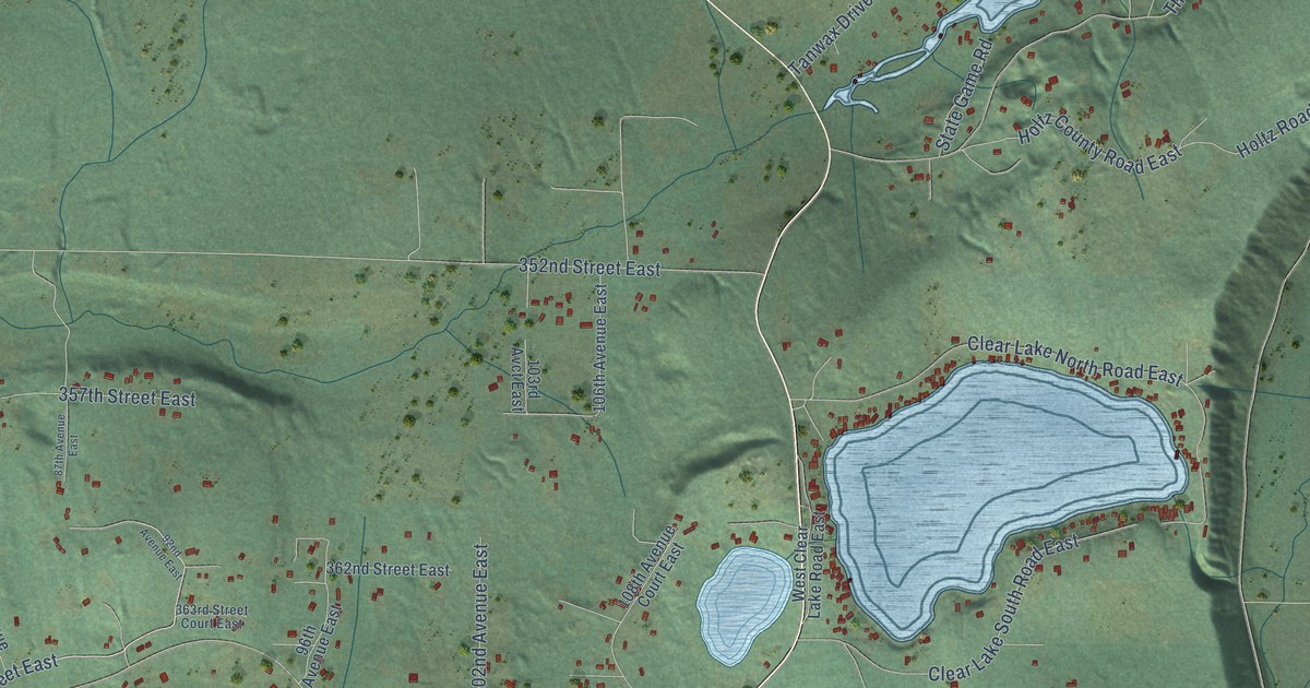 Map of Clear Lake, Pierce County, Washington in 2026