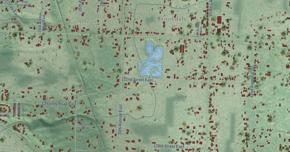 Map of Clover Creek, Washington in 2026