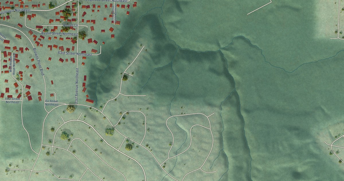 Map of Dash Point, Washington in 2026