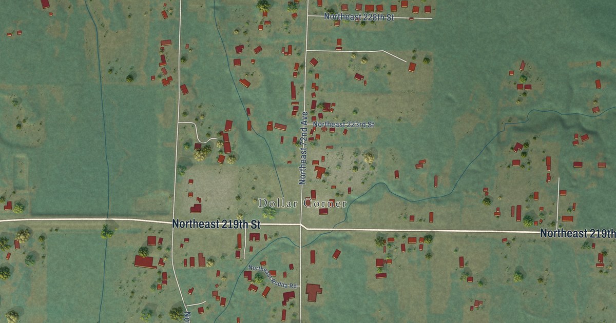 Map of Dollars Corner, Washington in 2026