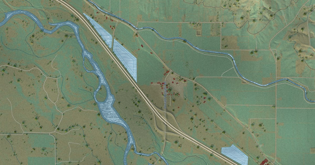 Map of Donald, Washington in 2026