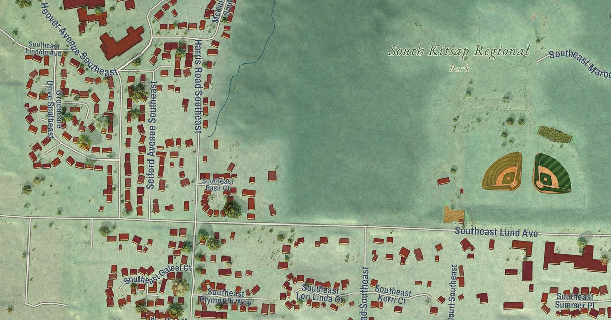 Map of East Port Orchard, Washington in 2026