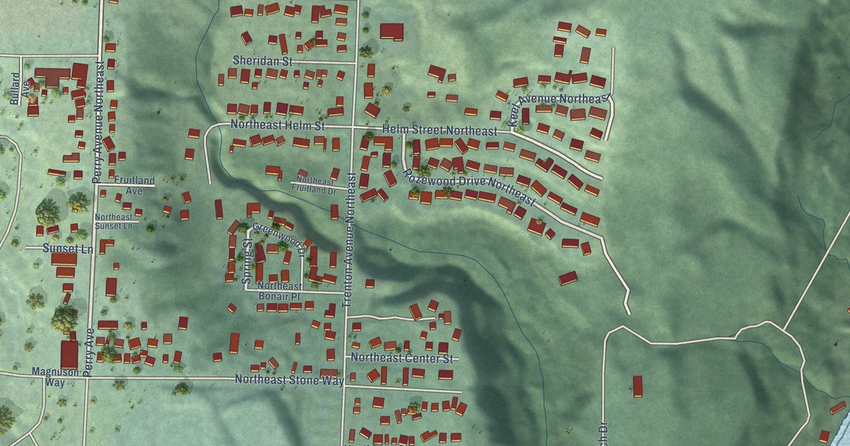 Map of Enetai, Washington in 2026