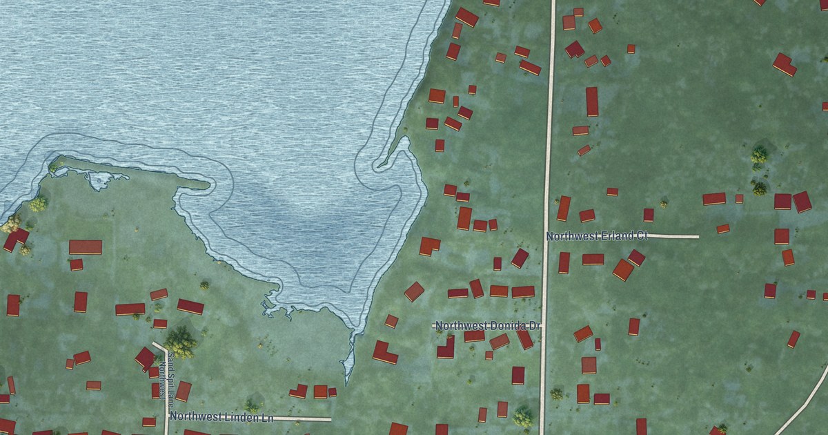 Map of Erlands Point, Washington in 2026