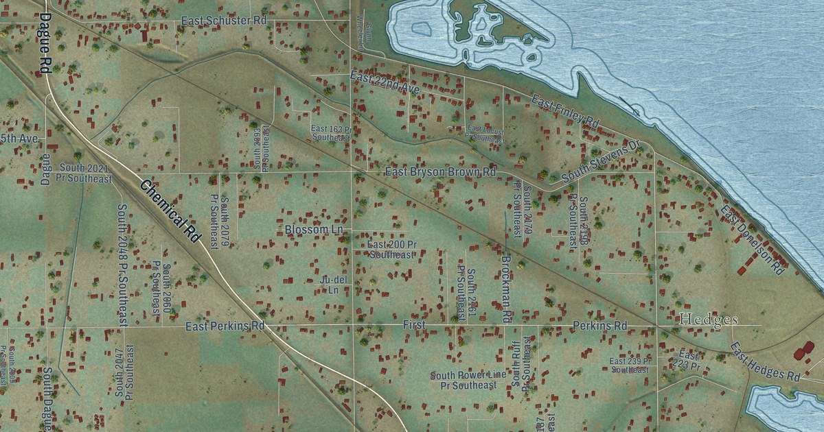 Map of Finley, Washington in 2026