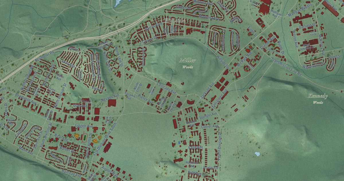 Map of Fort Lewis, Washington in 2026