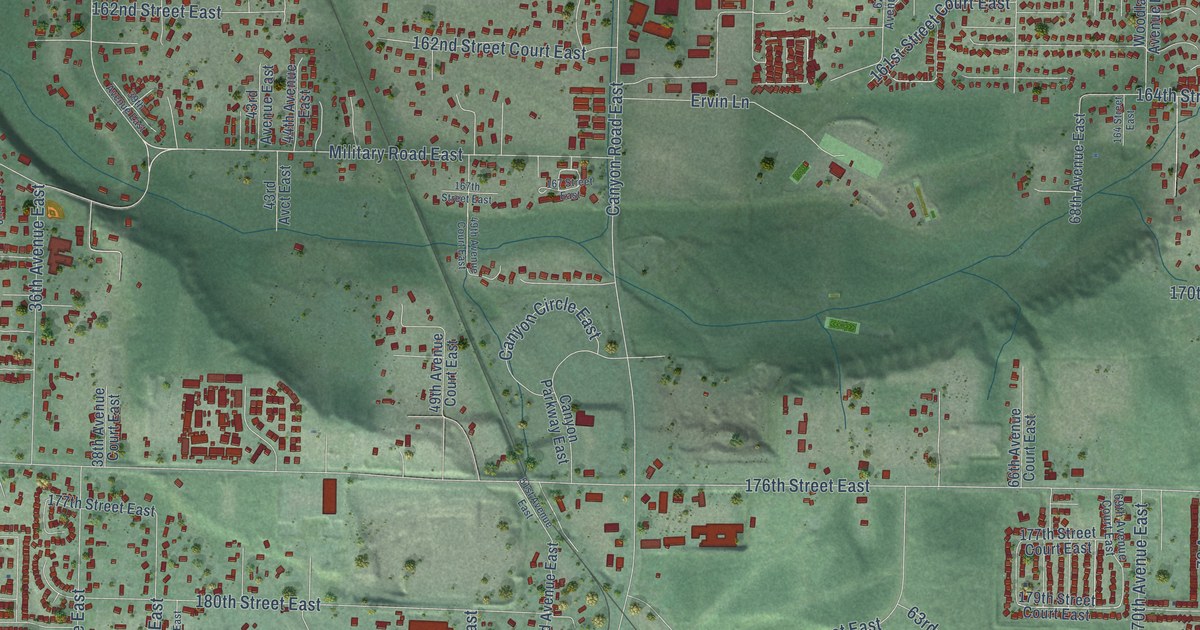 Map of Frederickson, Washington in 2026
