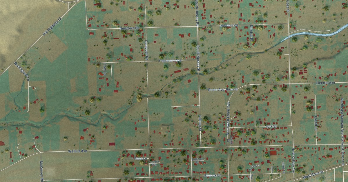 Map of Garrett, Washington in 2026