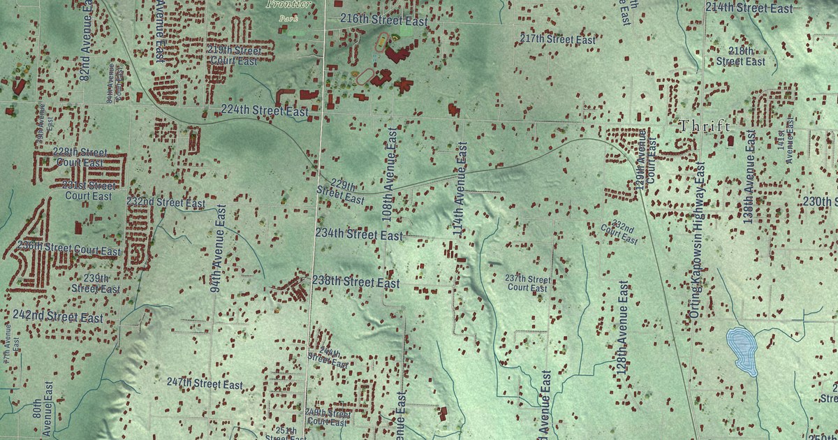 Map of Graham, Washington in 2026