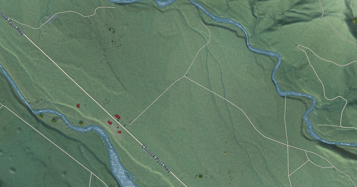 Map of Greenwater, Washington in 2026