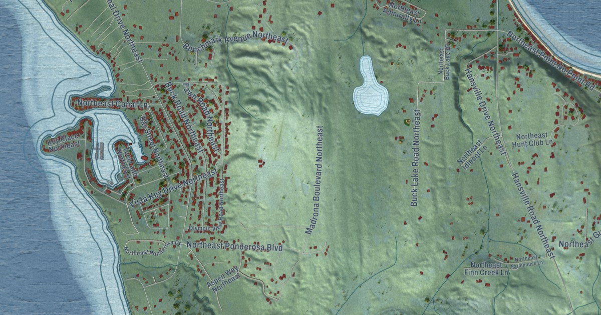 Map of Hansville, Washington in 2026