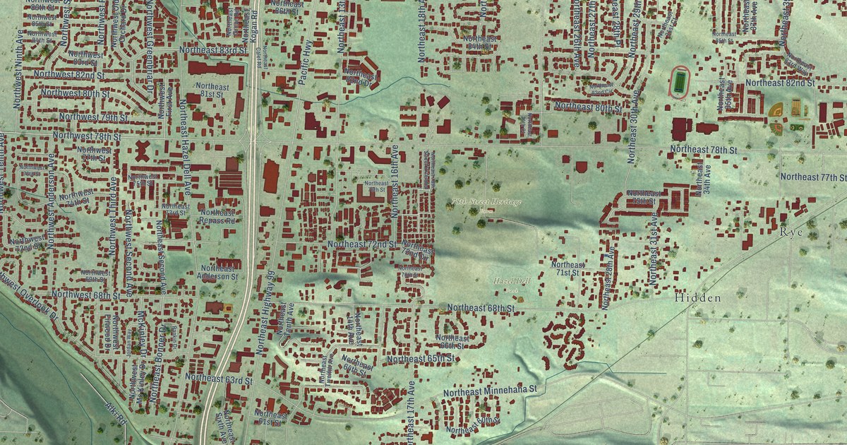 Map of Hazel Dell, Washington in 2026
