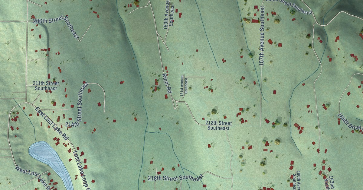 Map of High Bridge, Washington in 2026