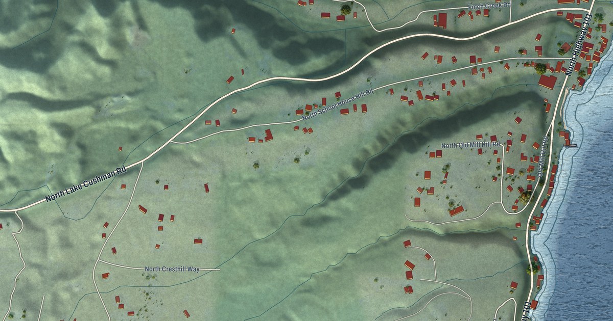 Map of Hoodsport, Washington in 2026