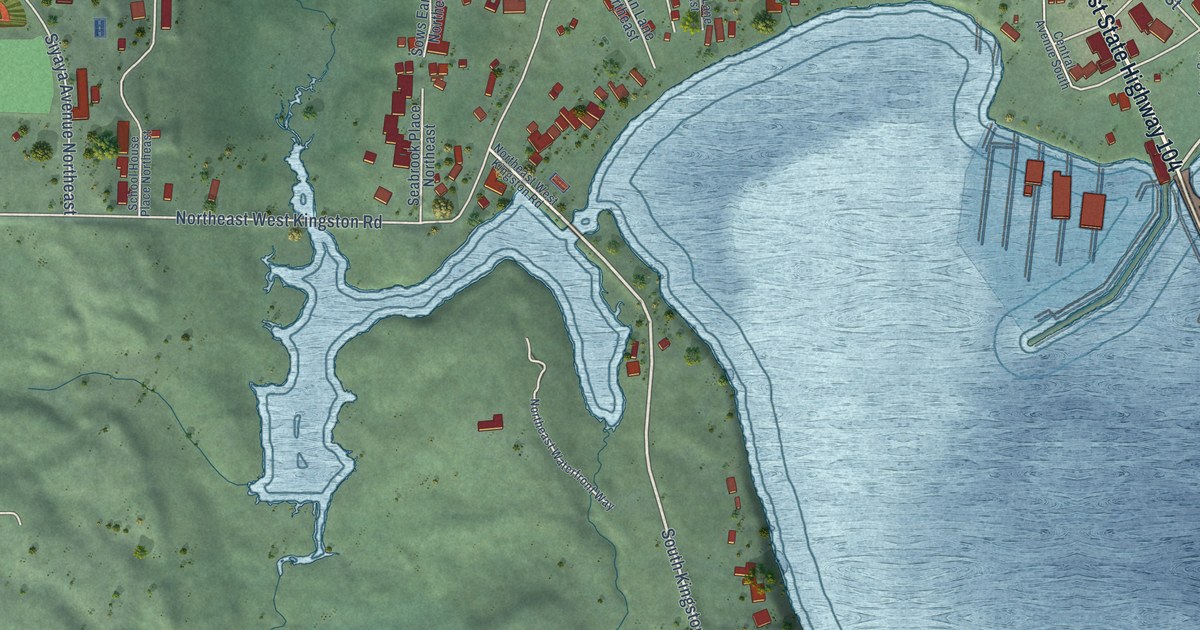 Map of Kingston, Washington in 2026