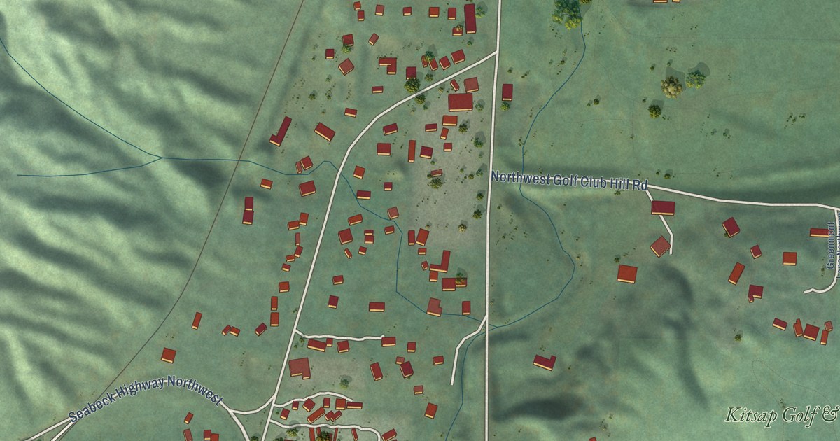 Map of Kitsap Lake, Washington in 2026