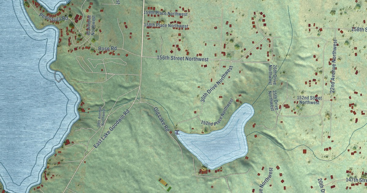 Map of Lake Goodwin, Washington in 2026