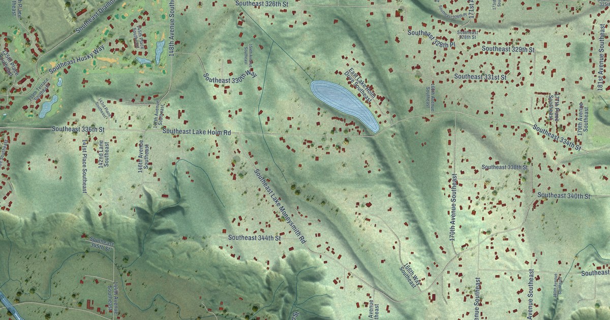 Map of Lake Holm, Washington in 2026