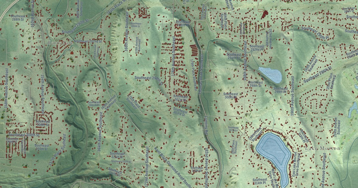 Map of Lake Morton-Berrydale, Washington in 2026