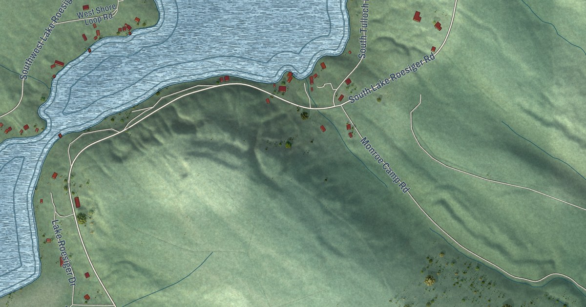 Map of Lake Roesiger, Washington in 2026