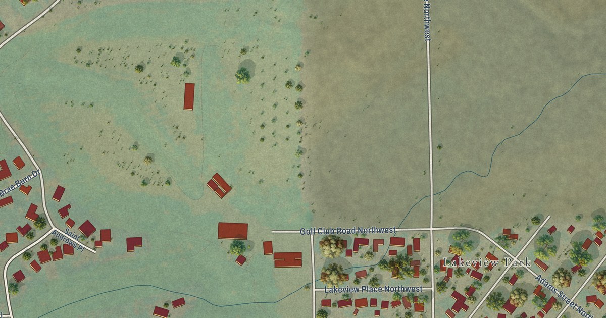 Map of Lakeview, Washington in 2026