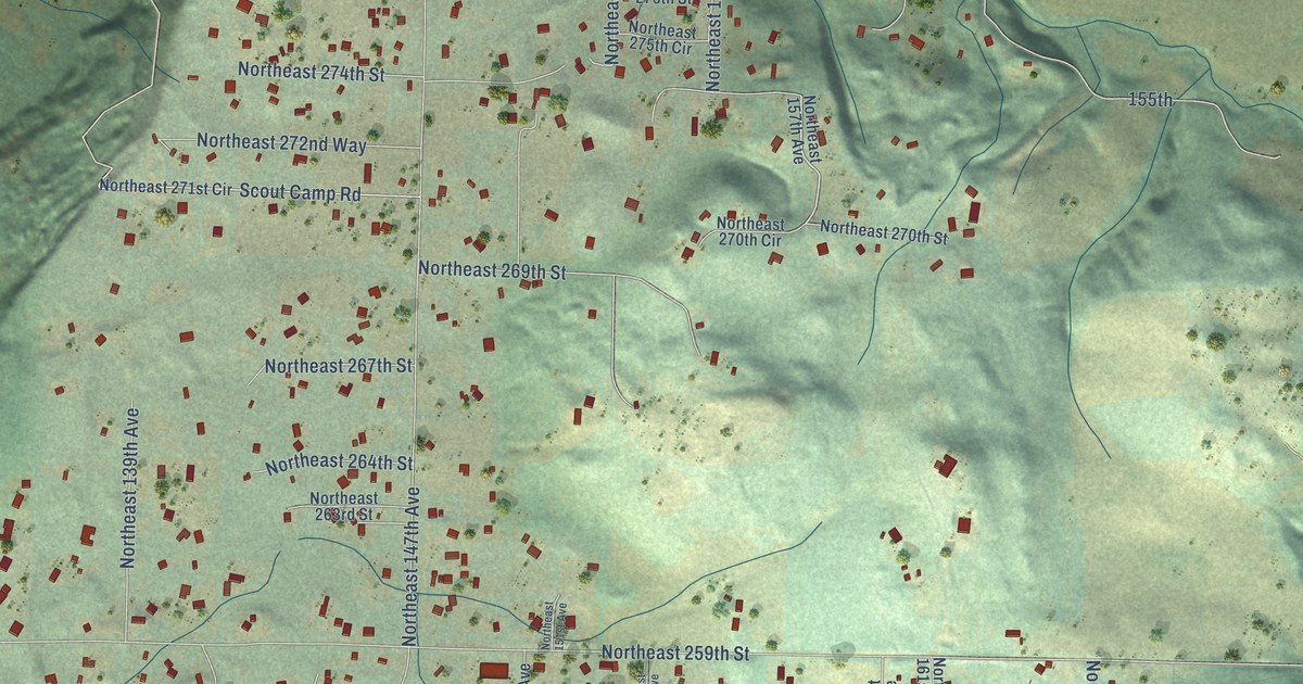 Map of Lewisville, Washington in 2026