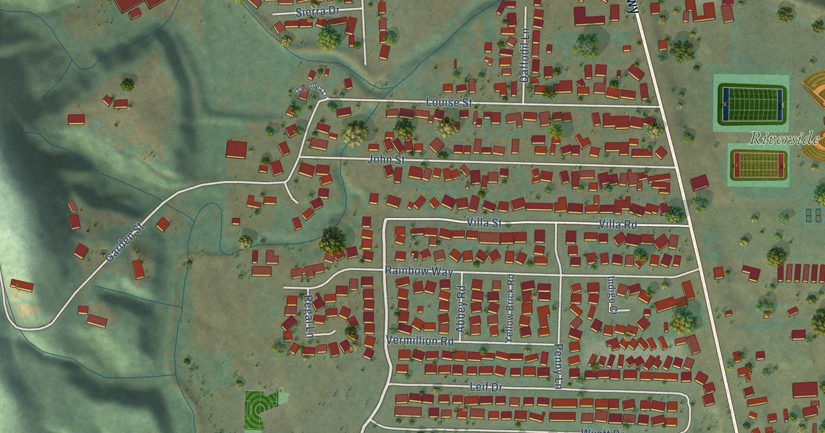 Map of Lexington, Washington in 2026