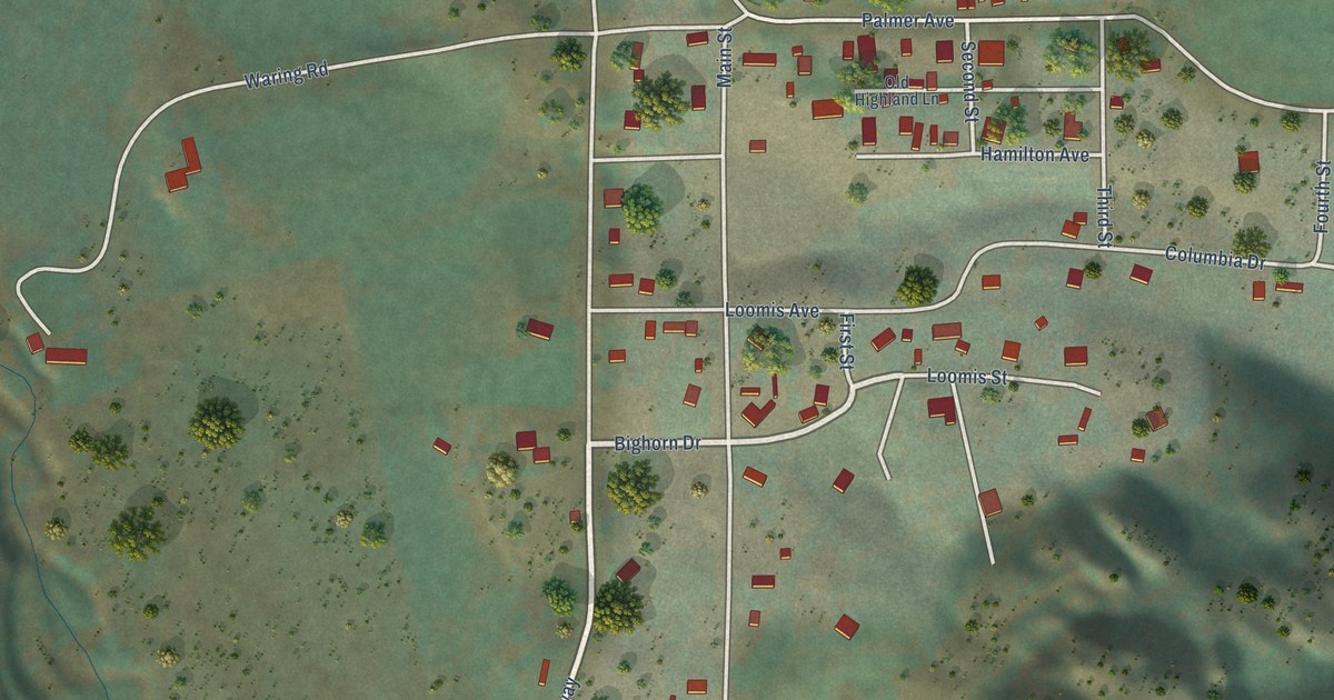 Map of Loomis, Washington in 2026