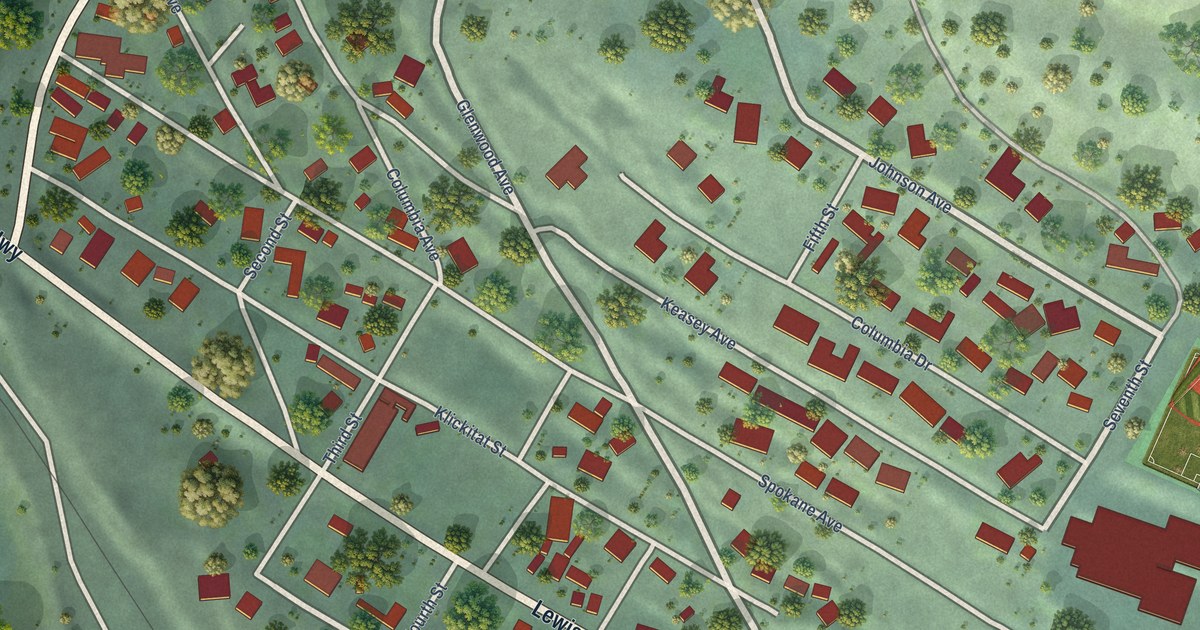Map of Lyle, Washington in 2026