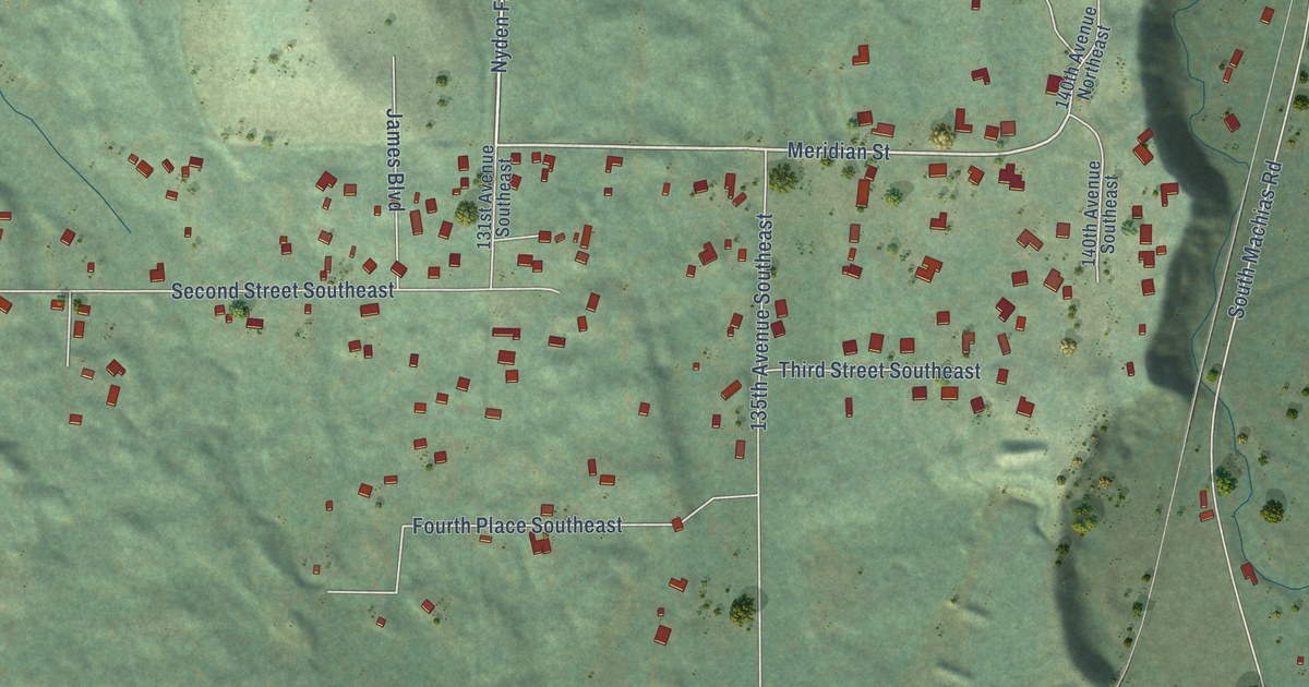 Map of Machias, Washington in 2026