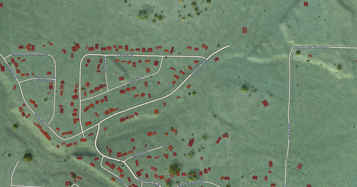 Map of May Creek, Washington in 2026