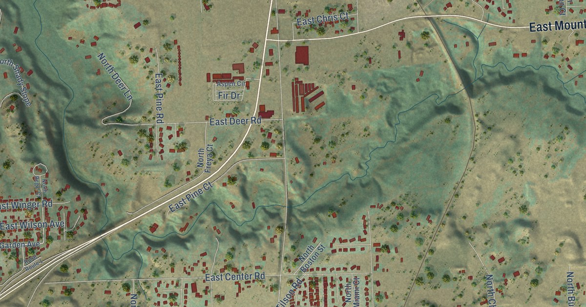 Map of Mead, Washington in 2026