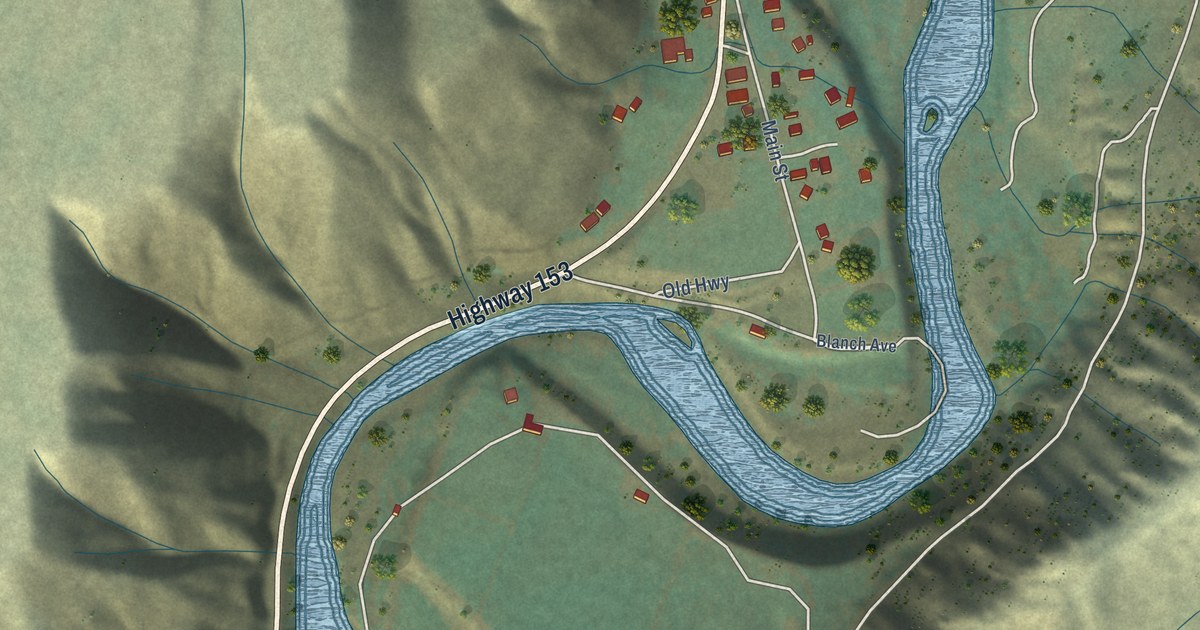 Map of Methow, Washington in 2026