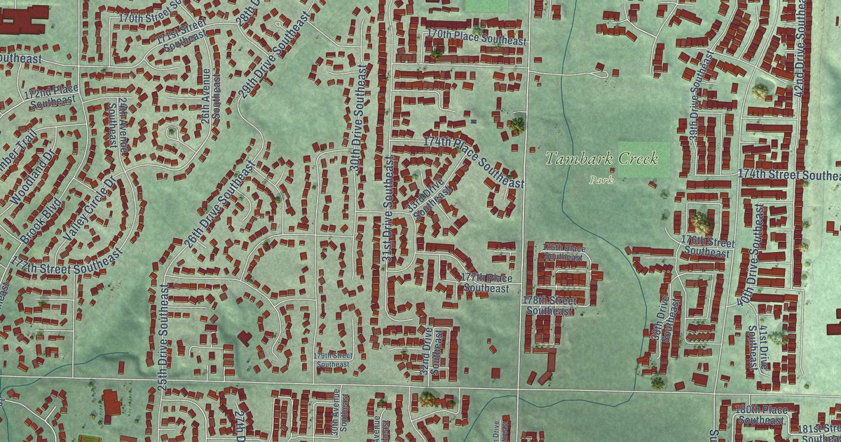 Map of Mill Creek East, Washington in 2026