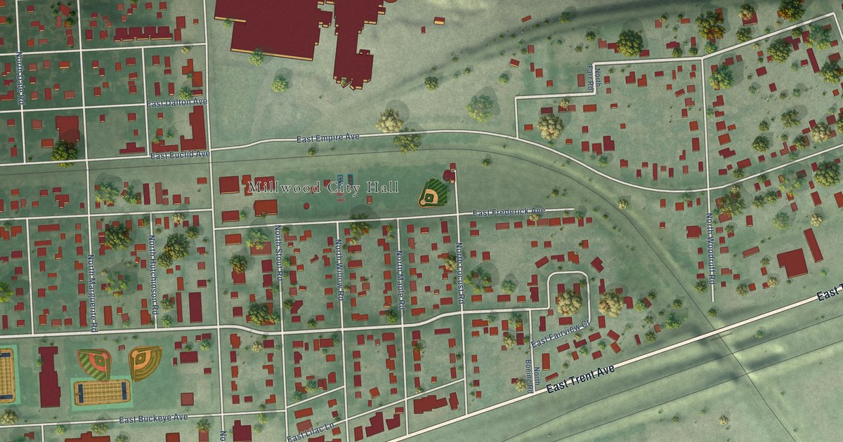 Map of Millwood, Washington in 2026