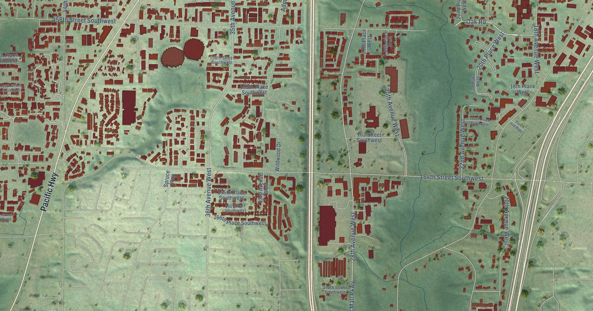Map of North Lynnwood, Washington in 2026