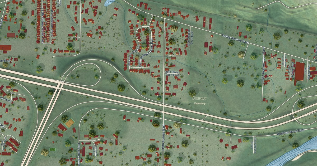Map of North Puyallup, Washington in 2026