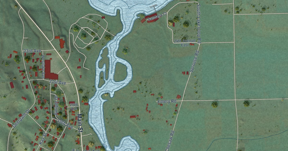 Map of Oroville, Washington in 2026