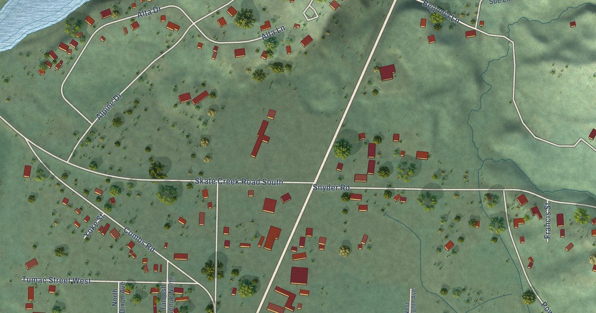 Map of Packwood, Washington in 2026