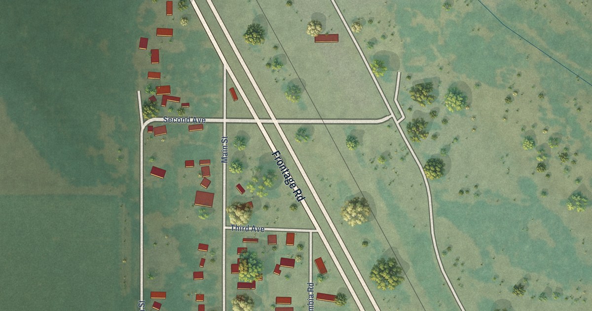 Map of Parker, Washington in 2026