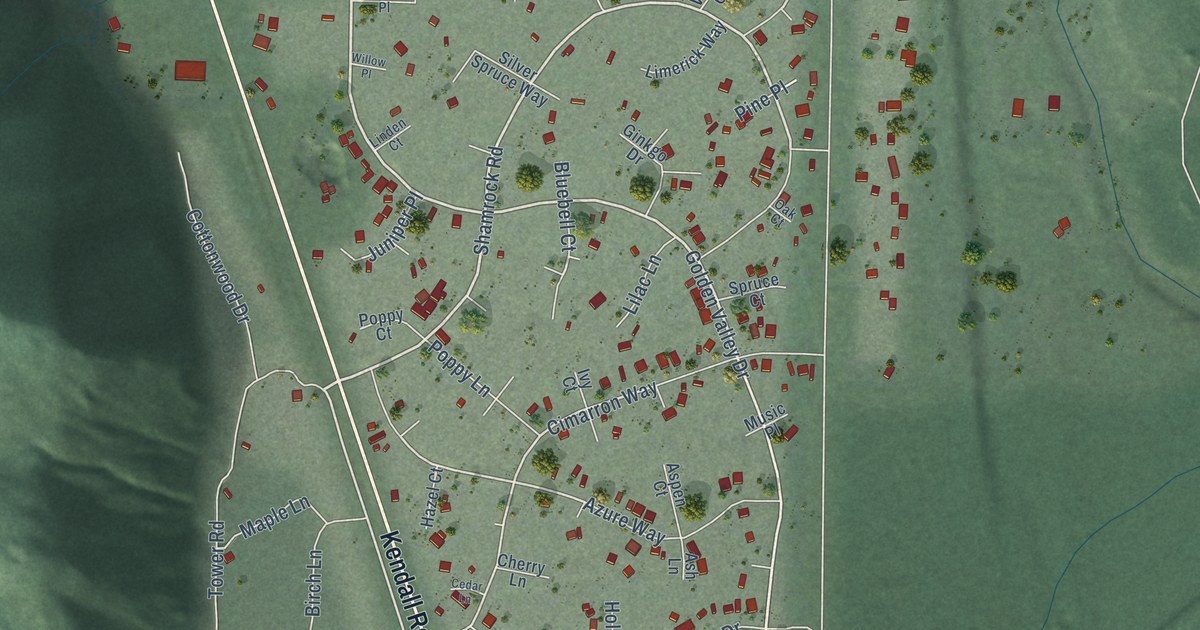 Map of Peaceful Valley, Washington in 2026