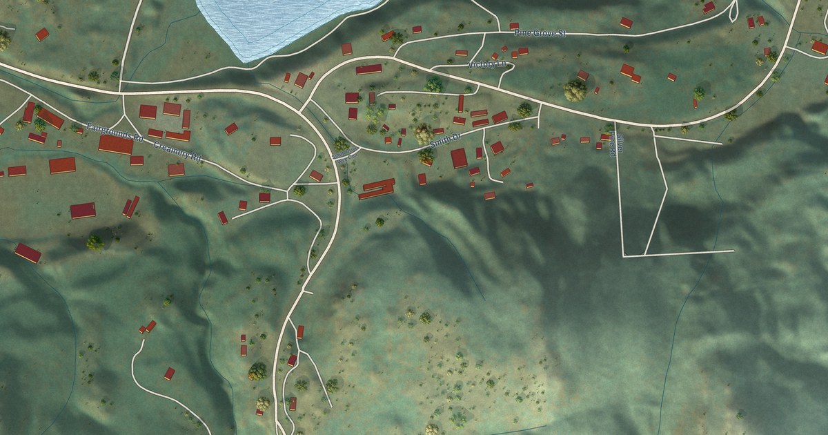 Map of Pine Grove, Washington in 2026