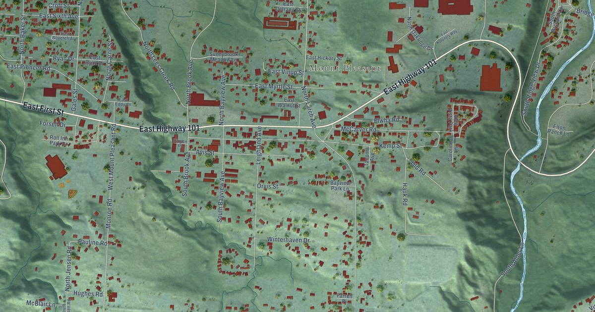 Map of Port Angeles East, Washington in 2026